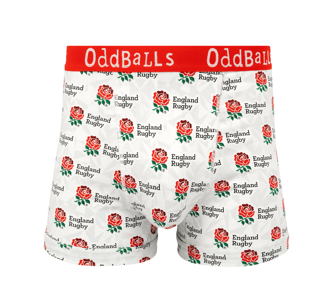 England Rugby Union Home 25/26 - Mens Cotton Boxer Shorts