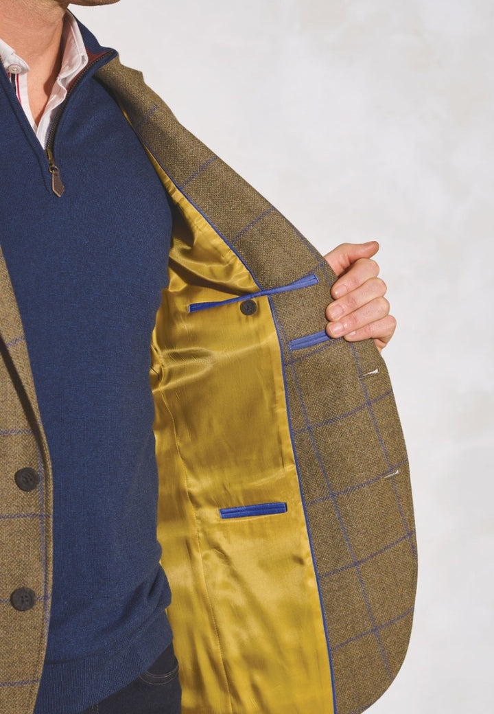 Brook Taverner Breedon Fern Check Tweed Jacket