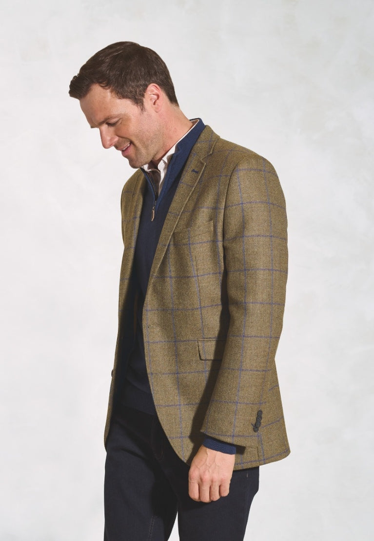 Brook Taverner Breedon Fern Check Tweed Jacket