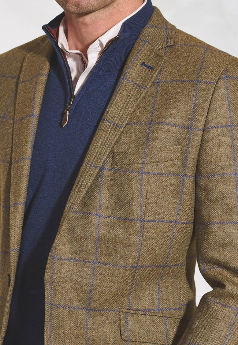Brook Taverner Breedon Fern Check Tweed Jacket