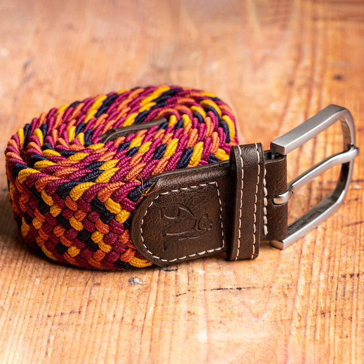 Swole Panda Woven Orange Yellow Zigzag