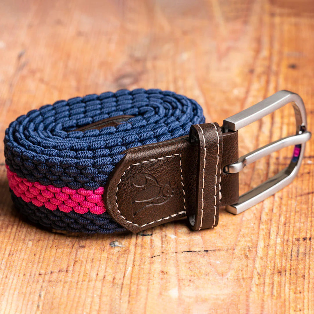 Swole Panda Woven Rich Pink Stripe
