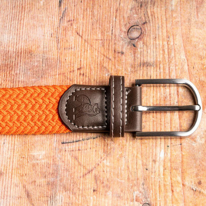 Swole Panda Woven Belt Tangerine Orange