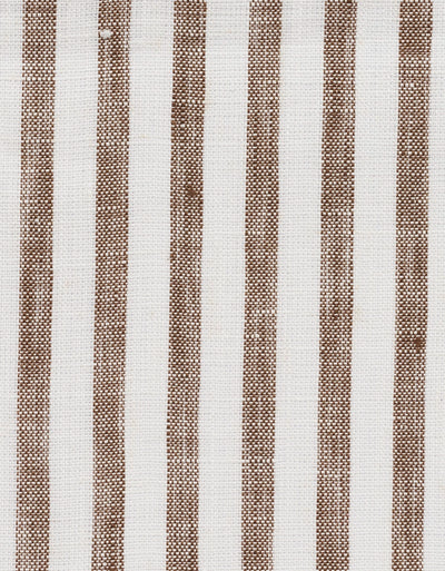 Bugatti Linen Long Sleeve Shirt Brown Stripe