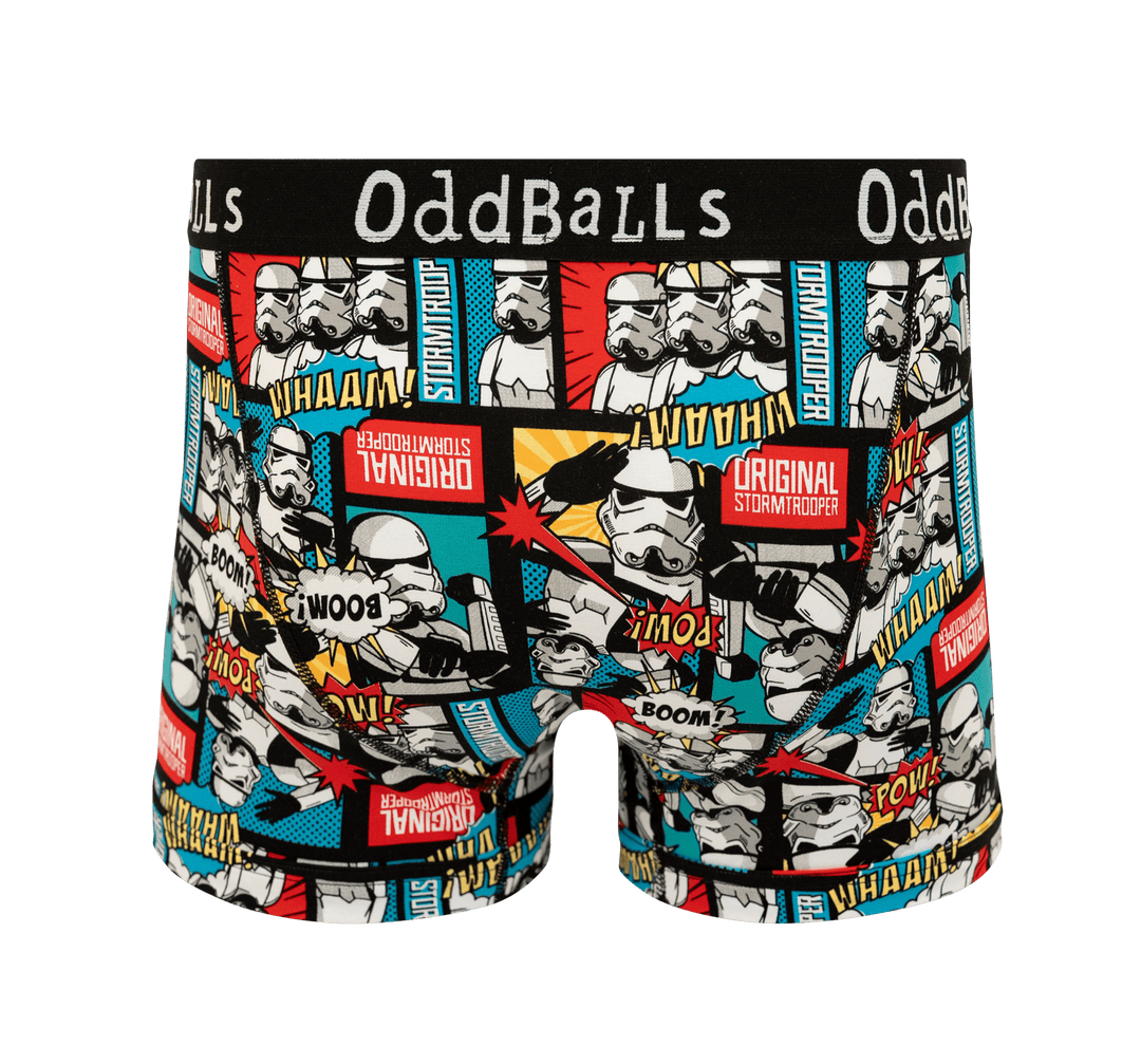 OddBalls Original Stormtrooper Comic - Mens Cotton Boxer Shorts