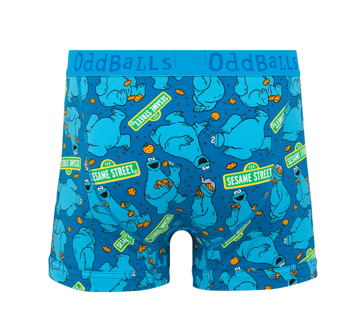 OddBalls Cookie Monster - Mens Cotton Boxer Shorts