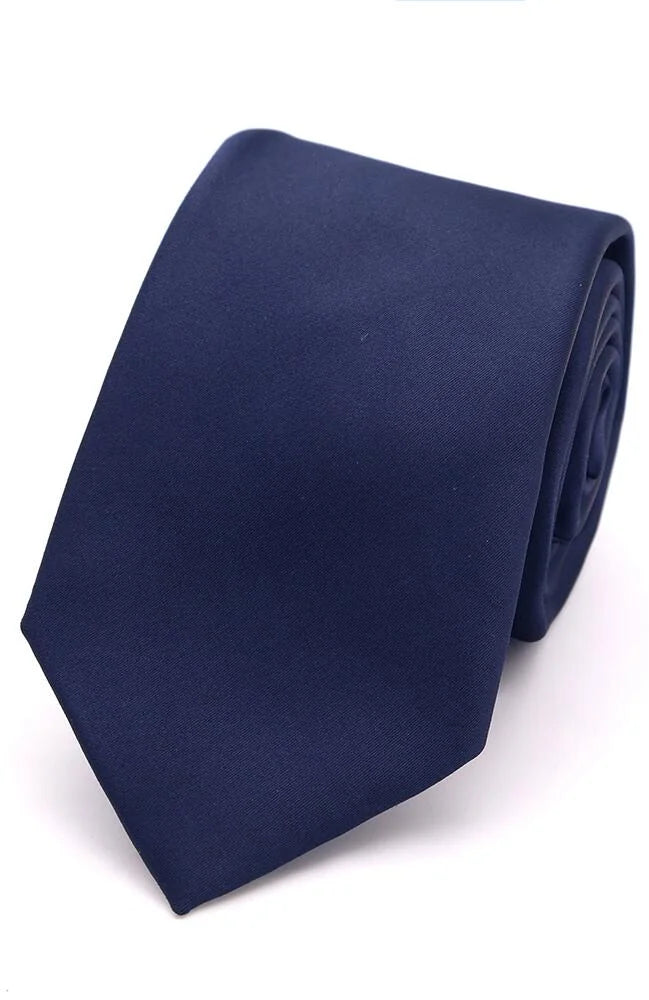 Navy Satin Tie
