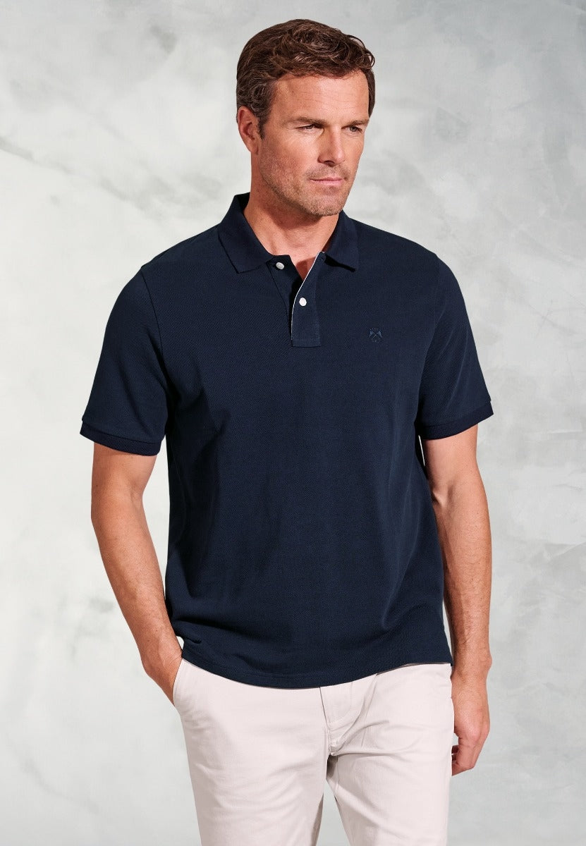Brook Taverner Firth Polo Shirt Navy