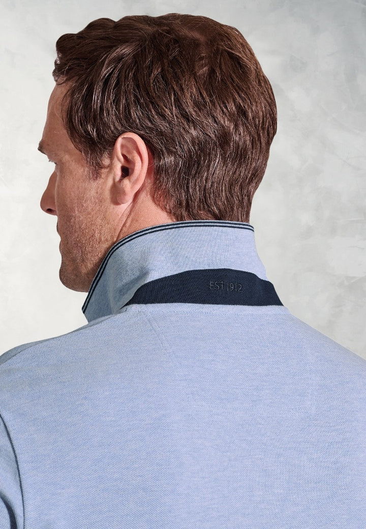 Brook Taverner Firth Polo Shirt Sky Blue