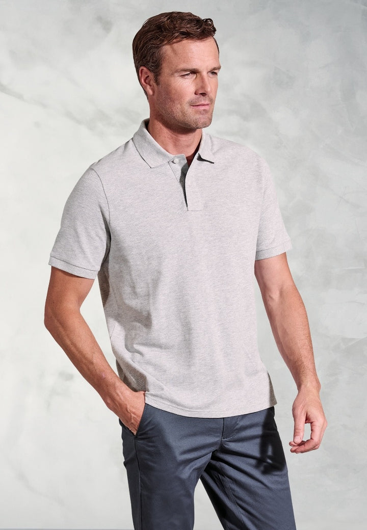 Brook Taverner Firth Polo Shirt Silver Grey