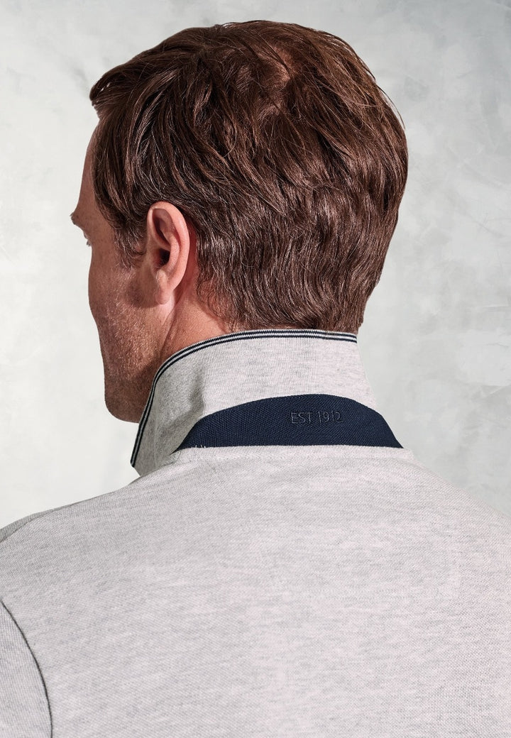 Brook Taverner Firth Polo Shirt Silver Grey