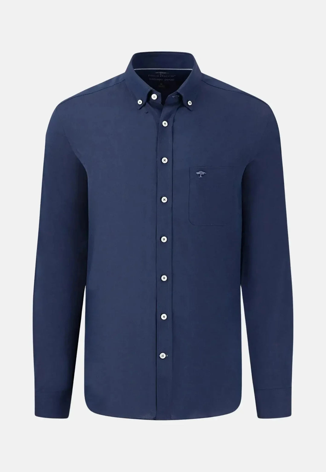 Fynch-Hatton Long Sleeve Oxford Navy
