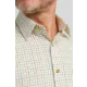 Double Two Long Sleeve Green Checked Shirt
