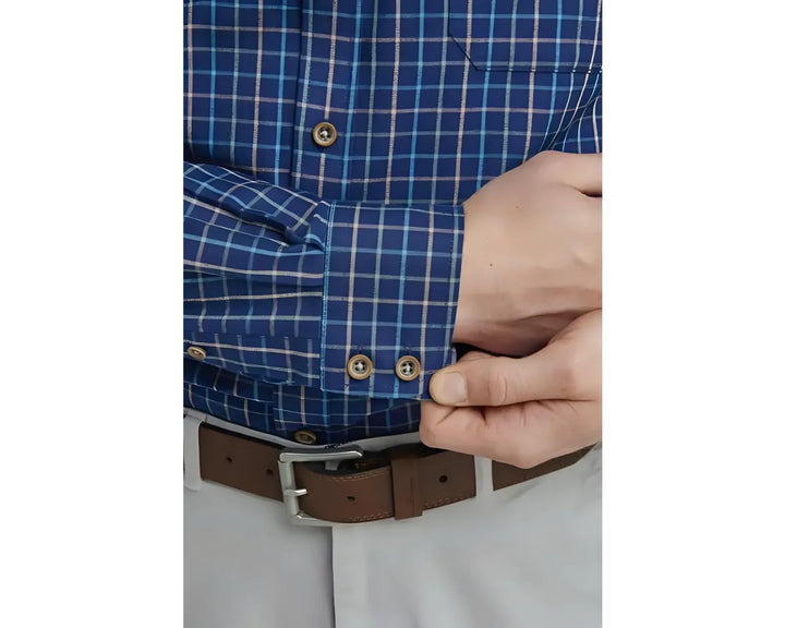 Double Two Hunter Blue Long Sleeve