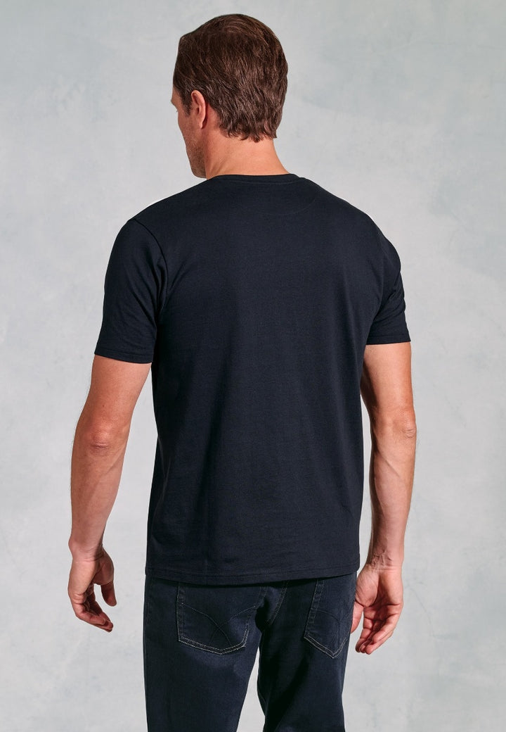 Brook Taverner Hawkes T-Shirt Dark Navy