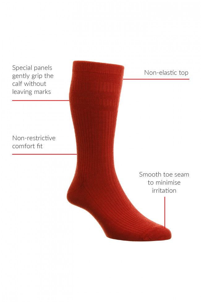 HJ Hall Softop Cotton Sock Mid Grey