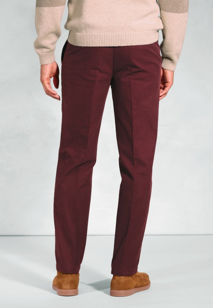 Brook Taverner Kerswell Moleskin Trouser Berry