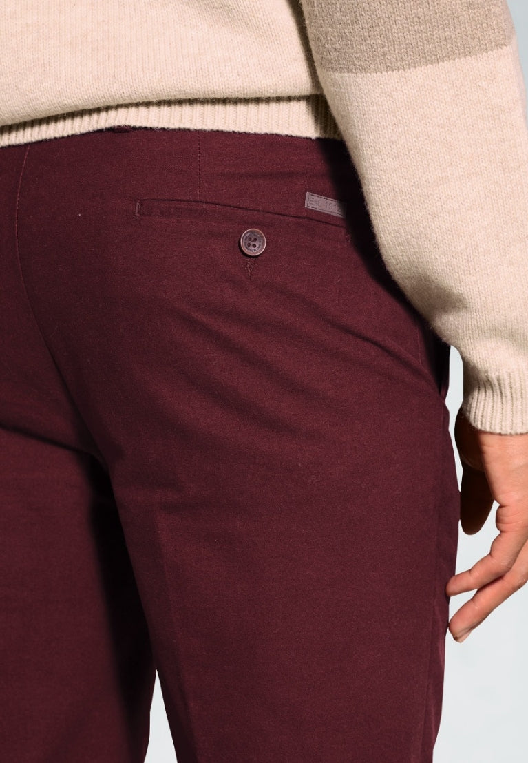 Brook Taverner Kerswell Moleskin Trouser Berry