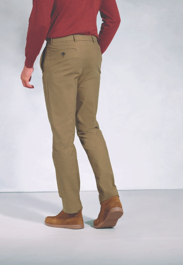 Brook Taverner Kerswell Moleskin Trouser Stone