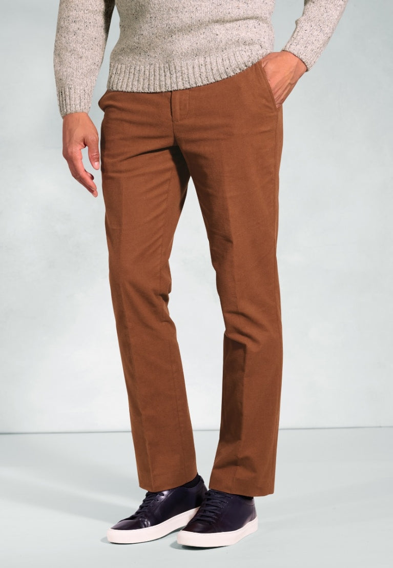 Brook Taverner Kerswell Moleskin Trouser Ginger
