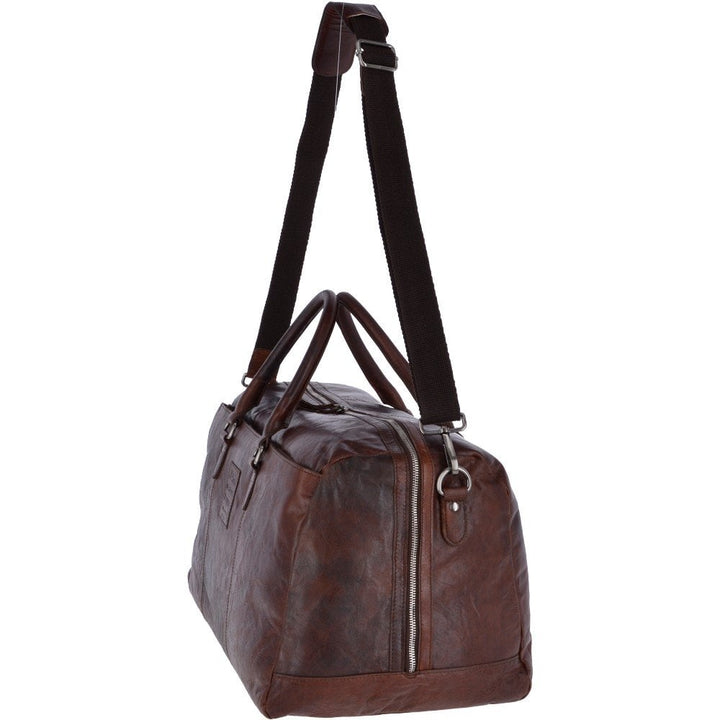 Ashwood Leather Holdall brandy- F-87