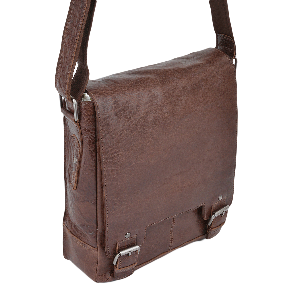 Ashwood Leather Messenger Bag 8342 Tan