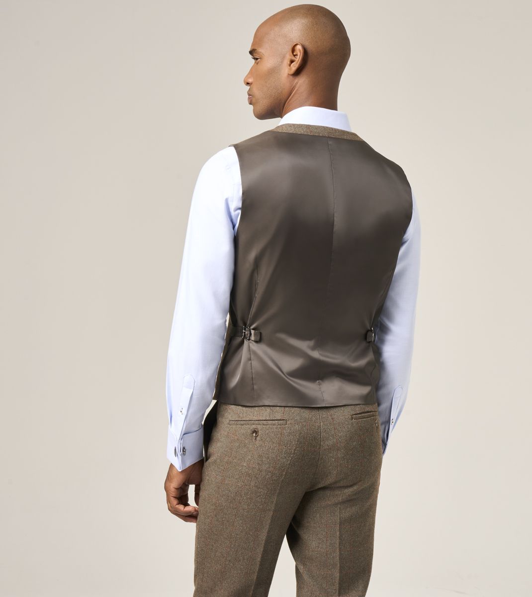 Skopes Cupar Green Tweed Waistcoat