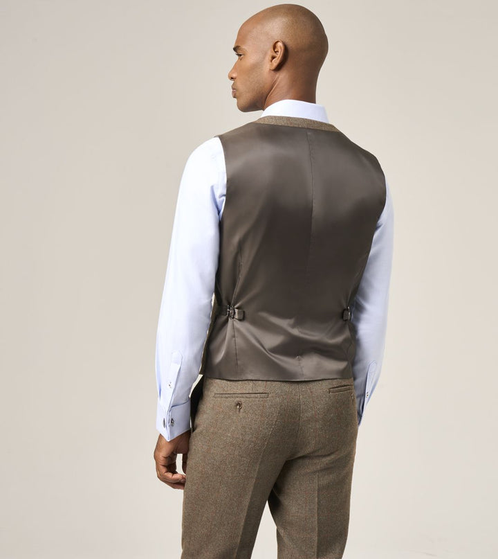 Skopes Cupar Green Tweed Waistcoat