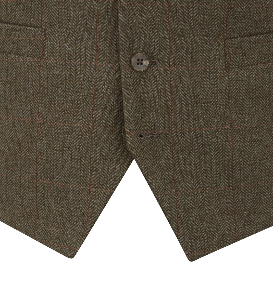 Skopes Cupar Green Tweed Waistcoat