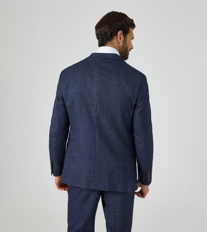 Skopes Woolf Suit Jacket Blue Check