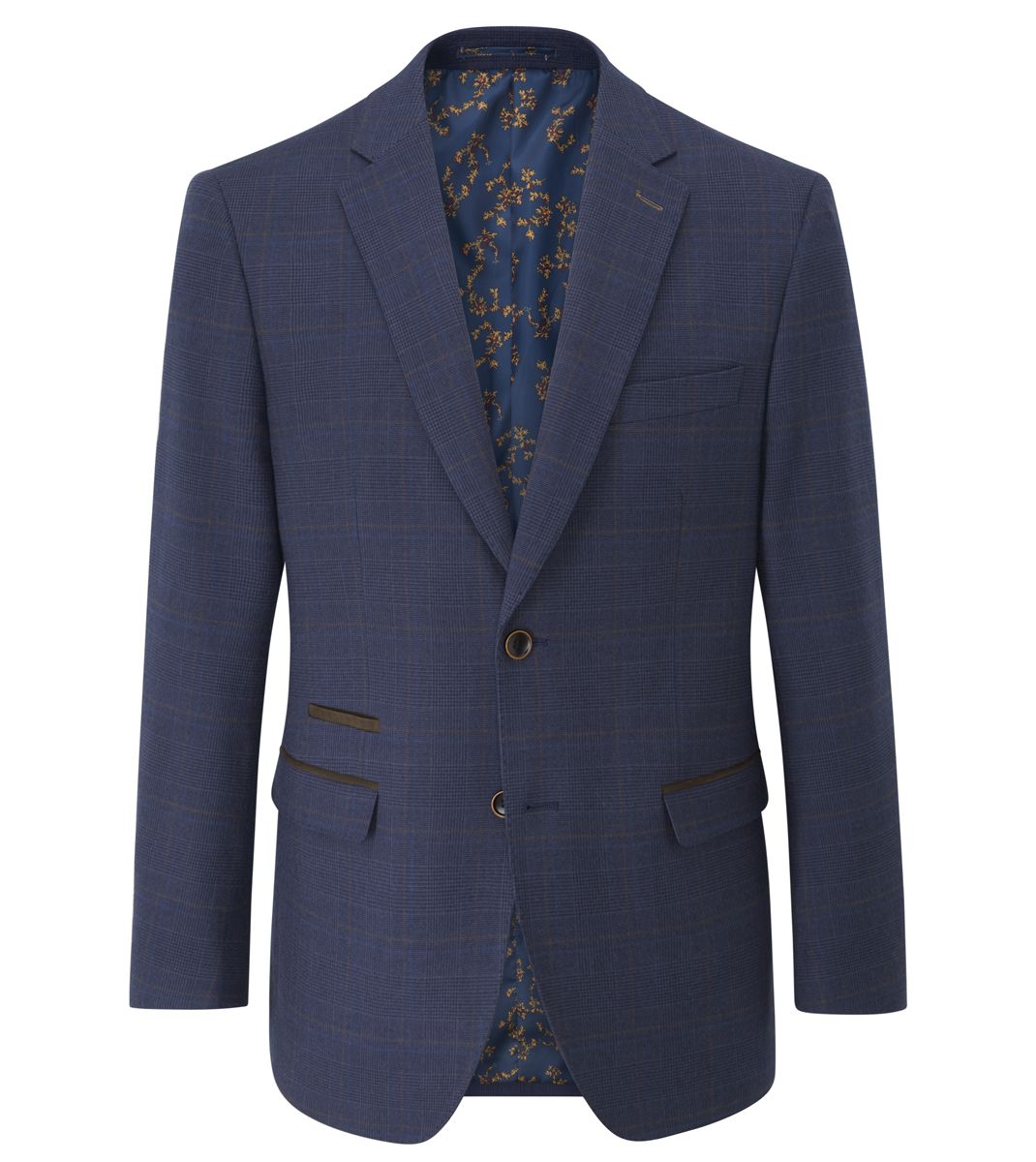 Guildford Suit Tailored Jacket Navy Blue Check