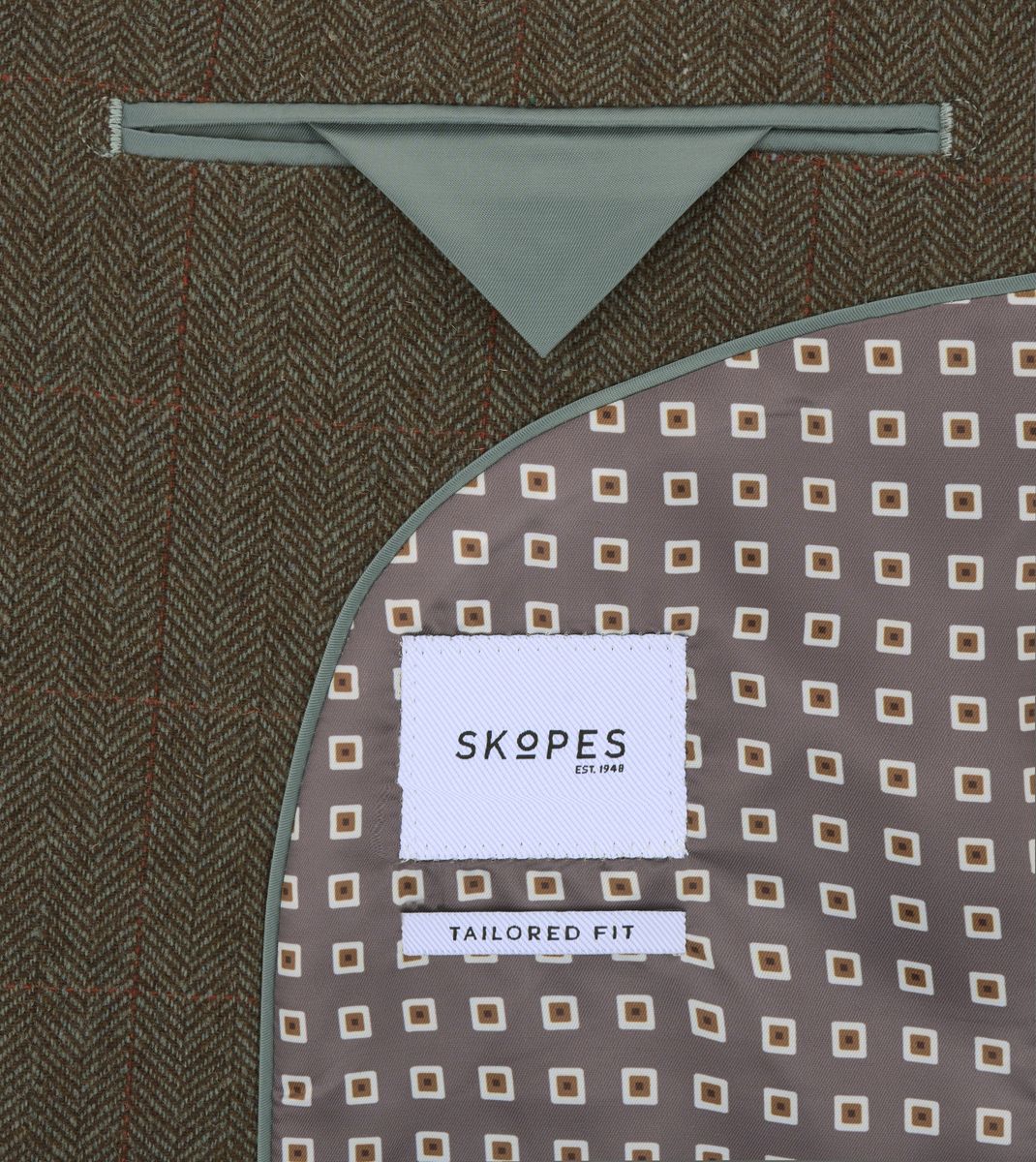 Skopes Cupar Green Tweed Suit Jacket