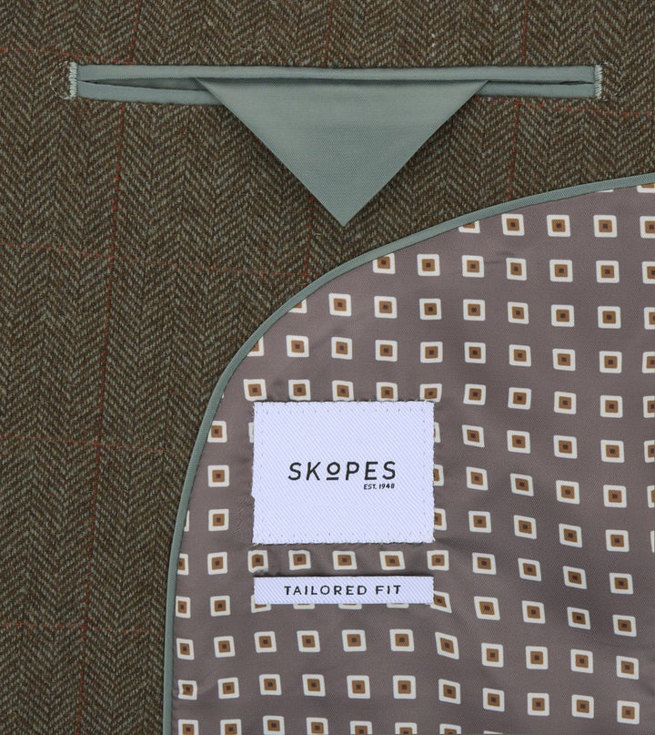 Skopes Cupar Green Tweed Suit Jacket