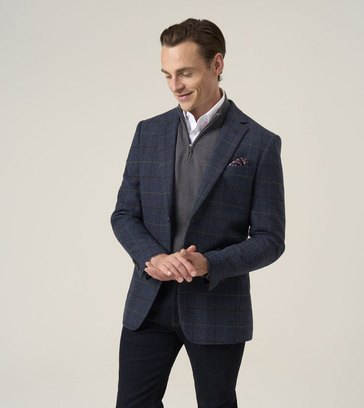 Skopes Ryedale Navy Check Jacket
