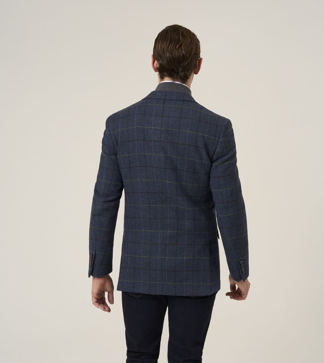 Skopes Ryedale Navy Check Jacket