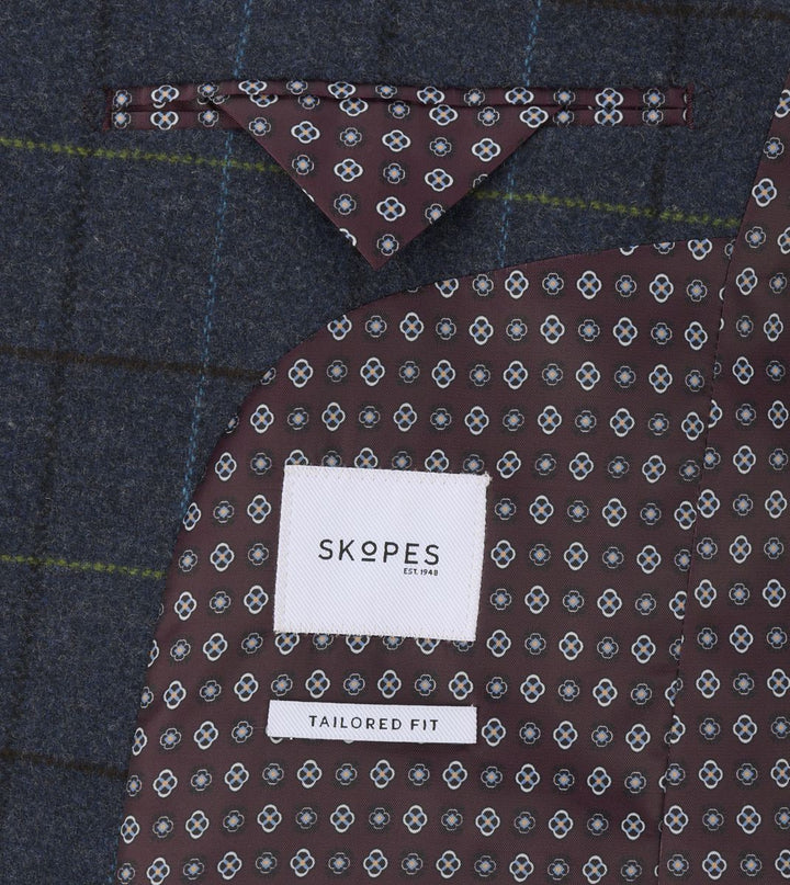 Skopes Ryedale Navy Check Jacket