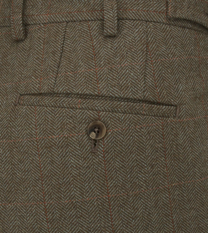 Skopes Cupar Tailored Fit Tweed Trousers