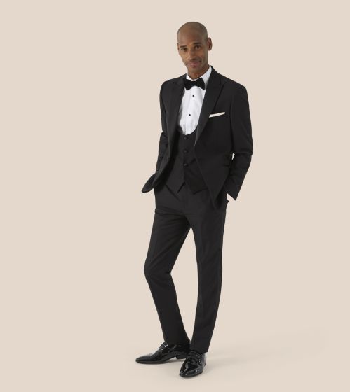 Skopes Sinatra Black Dinner Suit Scoop Waistcoat