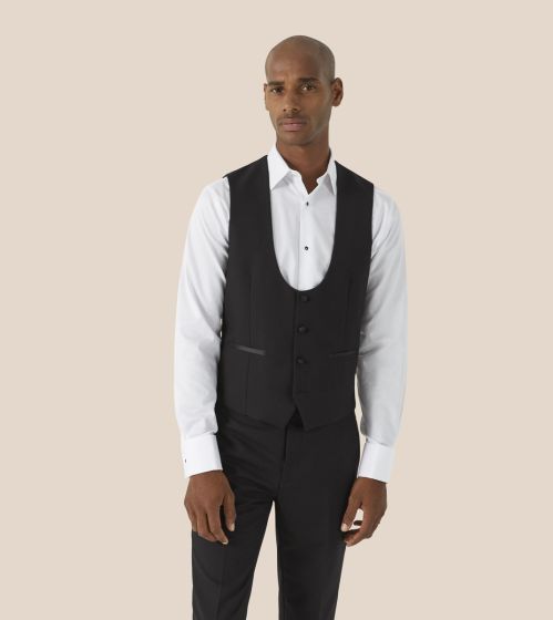 Skopes Sinatra Black Dinner Suit Scoop Waistcoat