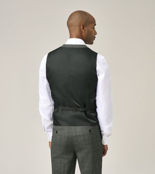 Skopes Wesley Green Single Breasted Waistcoat