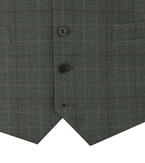 Skopes Wesley Green Single Breasted Waistcoat