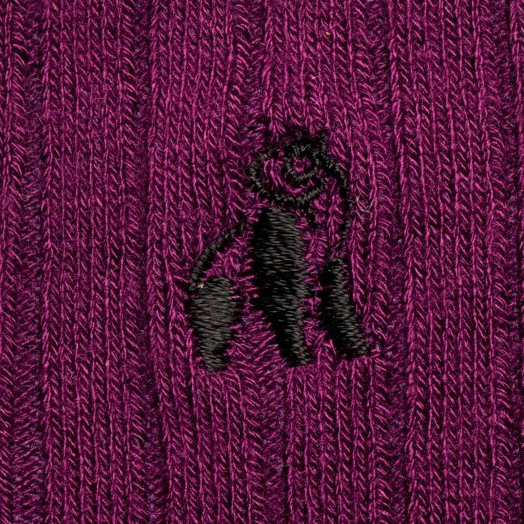 Swole Panda Deep Purple Bamboo Socks