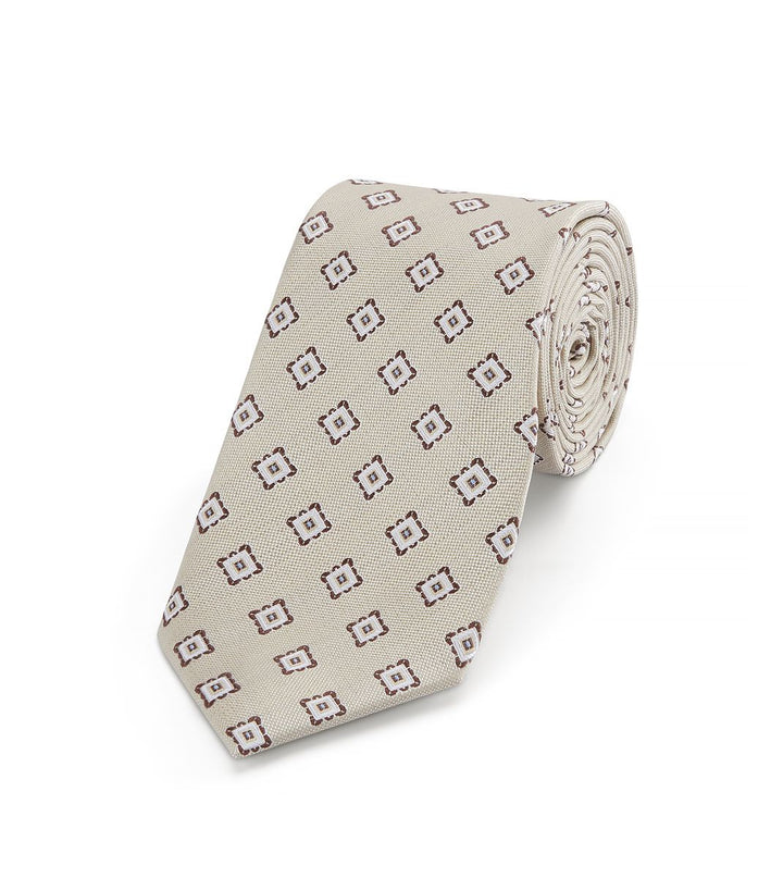 Skopes Stone Tie with Geometric Design