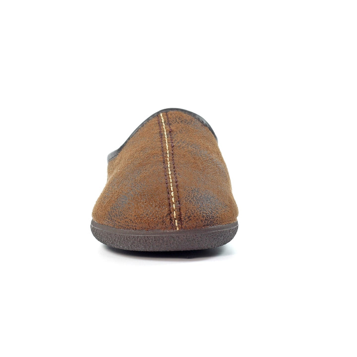 LazyDogz Tees II Mens Slippers Brown