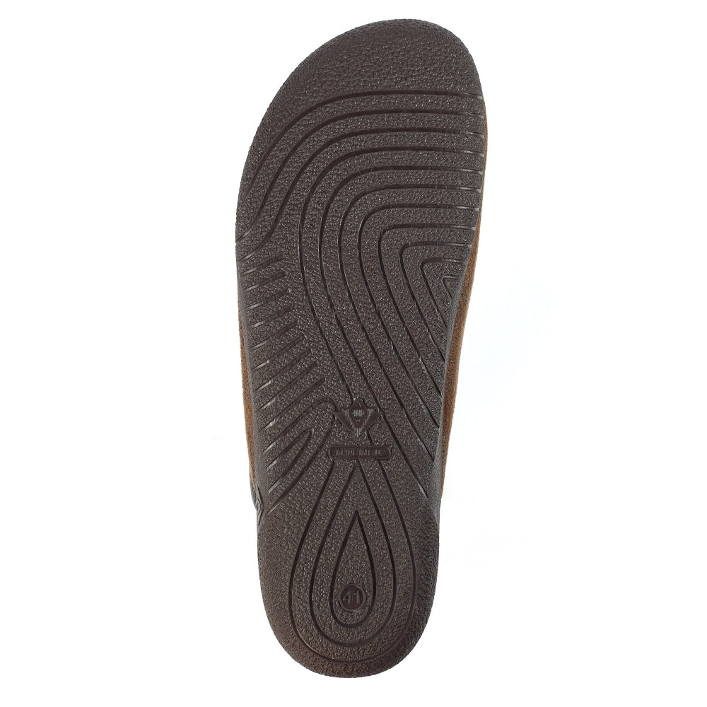 LazyDogz Tees II Mens Slippers Brown