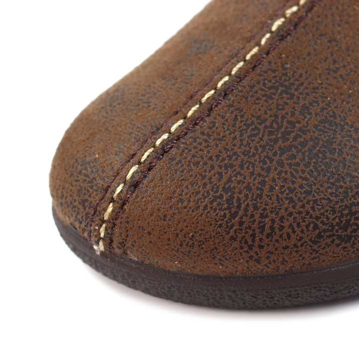 LazyDogz Tees II Mens Slippers Brown