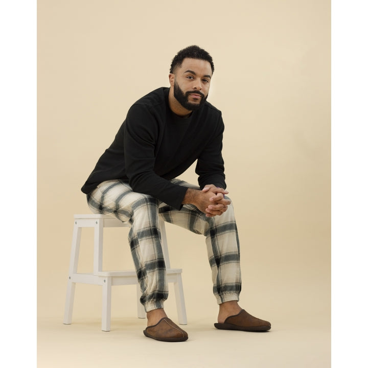 LazyDogz Tees II Mens Slippers Brown