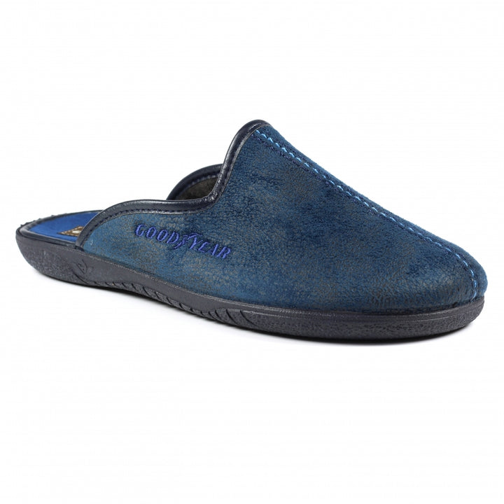 LazyDogz Tees II Mens Slippers Blue