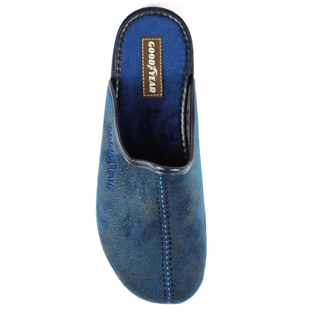 LazyDogz Tees II Mens Slippers Blue