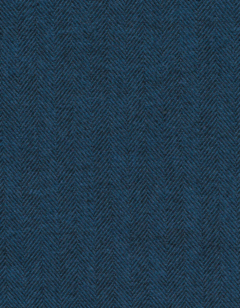 Bugatti Casual Long Sleeve Blue Herringbone